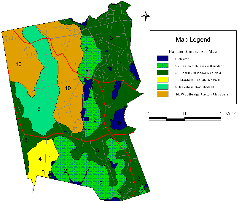 Map of Hanson, MA, Massachusetts