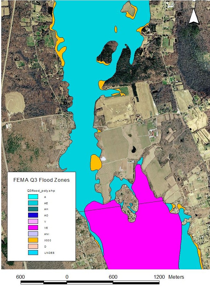 fema flood zone map legend